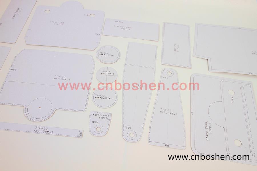Answer questions of leather goods manufacturers: what role does the paper pattern play in the leather goods manufacturing?