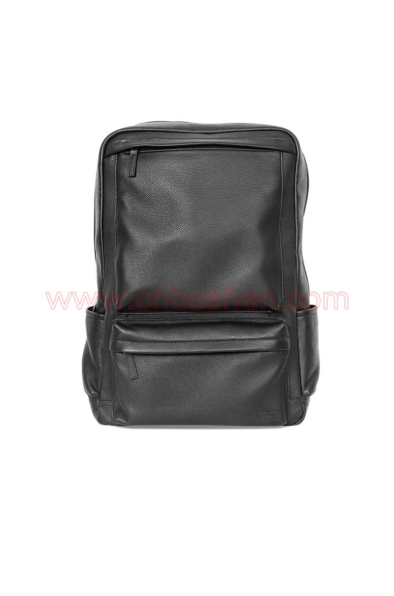 BSBP010-01 men leather backpack bags manufacture