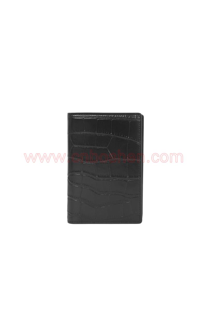 BS-TB014-03 Passport wallet leather goods manufacturer