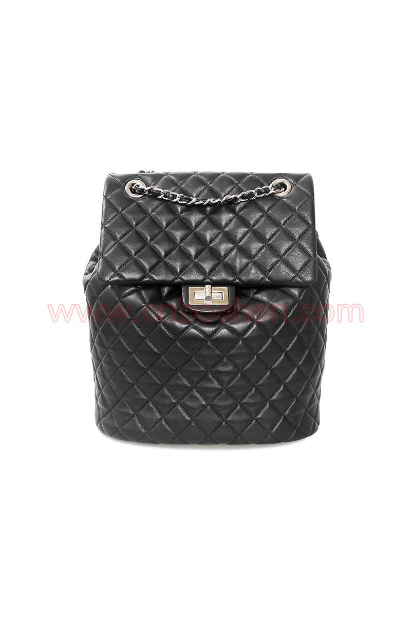 BS-WB003-02 leather bag manufacture lady backpack bags